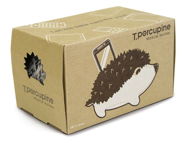 《luft》T. Porcupine手機座(米白)-